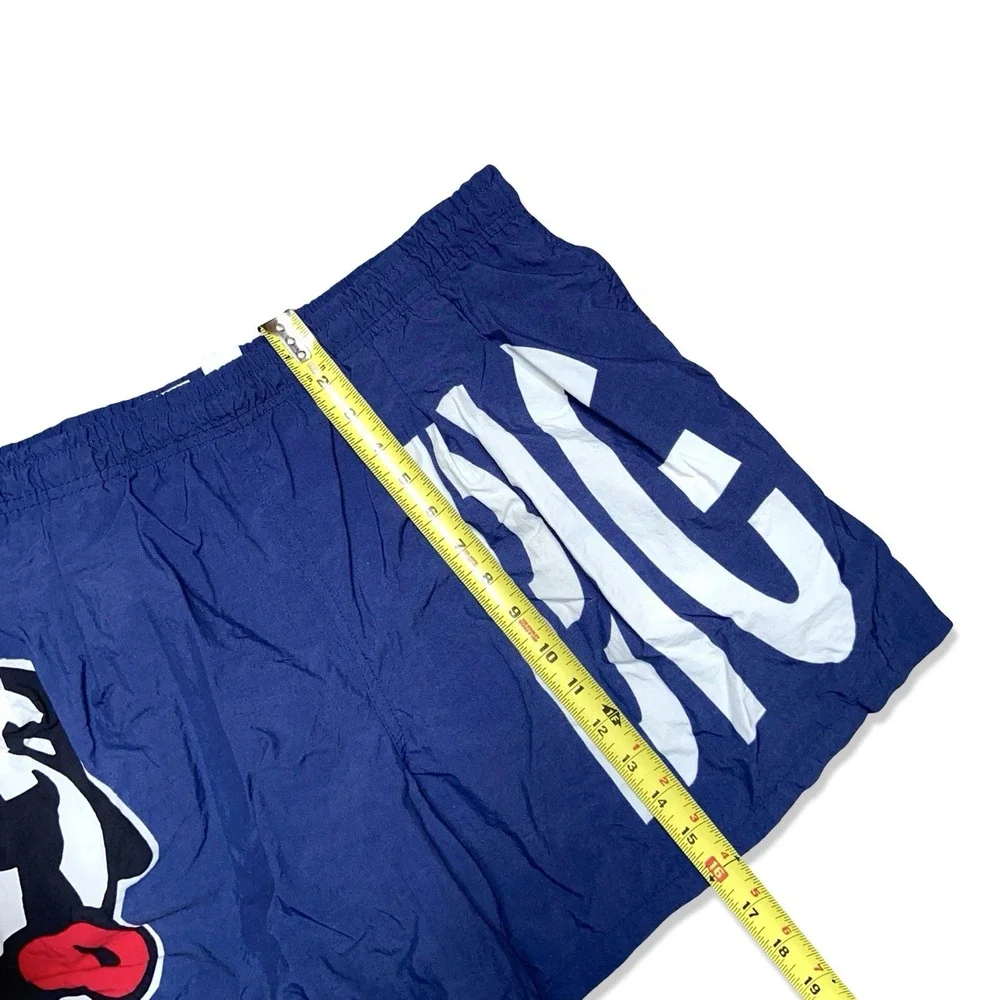 Vintage Big Dogs Swim Shorts Men's L Blue 90s Graphic Rare Made Taiwan